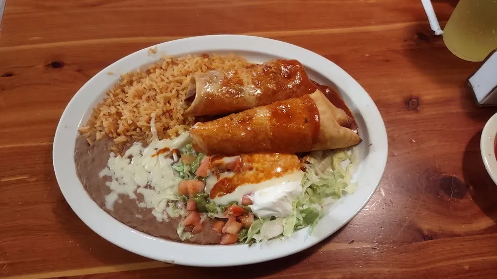 Chicken and Steak Deep Fried Chimichangas