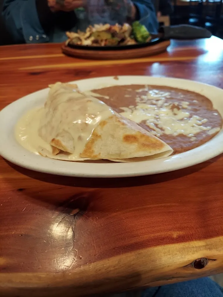 Chicken Quesadilla with Beans